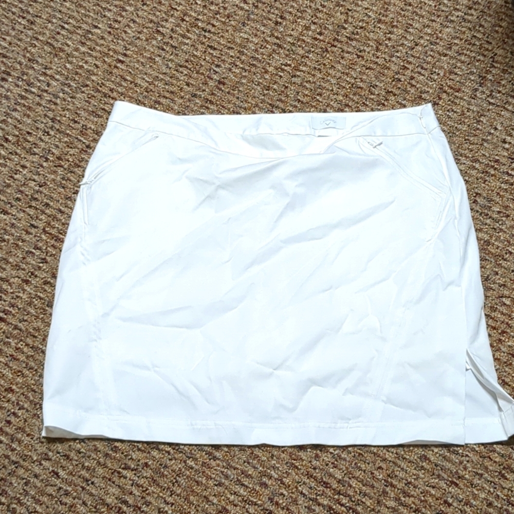 White Skort